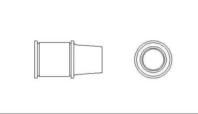 Better Brake Parts Disc Brake Caliper Bushing P/N:10242 Fits: BMW 318i, BMW 318is, BMW 318ti, BMW 323ci, BMW 323i, BMW 323is, BMW 325, BMW 325ci, BMW 325e, BMW 325i - Image 1