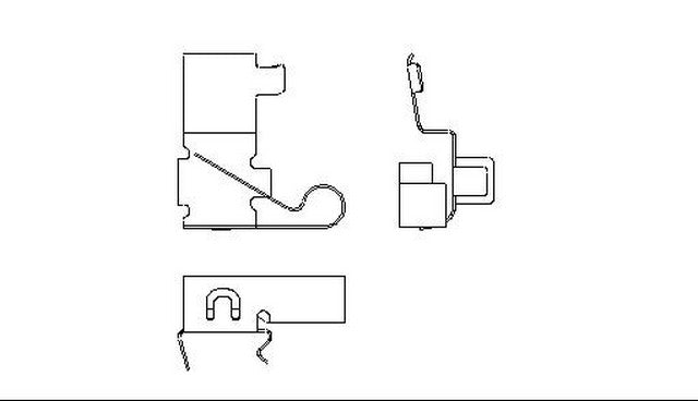 Better Brake Parts Disc Brake Pad Retaining Clip P/N:10302 Fits: Lexus Es250 91-90, Lexus Es300 99-92, Lexus Rx300 03-99, Toyota Camry 99-90, Toyota Solara 00-99 - Image 1