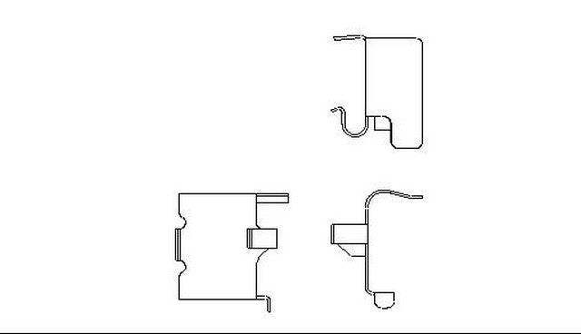 Better Brake Parts Disc Brake Pad Retaining Clip P/N:10341 Fits: Geo Prizm 92-90, Toyota Celica 89-86 - Image 1