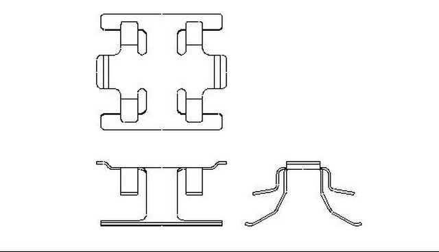 Better Brake Parts Disc Brake Pad Retaining Clip P/N:10442 Fits: Acura Integra 89-86, Honda Prelude 87-85 - Image 1