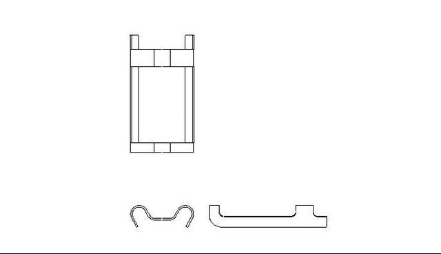 Better Brake Parts Disc Brake Pad Retaining Clip P/N:10515 Fits: Chrysler Imperial 1990, Chrysler New Yorker 90-88, Dodge Dynasty 89-88 - Image 1