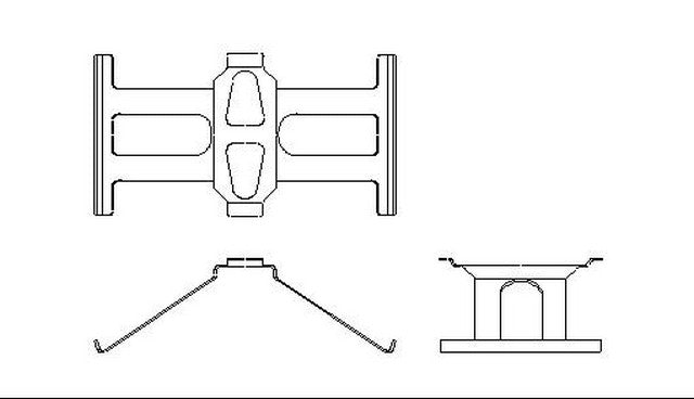 Better Brake Parts Disc Brake Pad Retaining Clip P/N:10526 Fits: Acura Cl, Acura Ilx, Acura Integra, Acura Legend, Acura Rdx, Acura Rl, Acura Rsx, Acura Tl, Acura Tsx, Acura Vigor - Image 1
