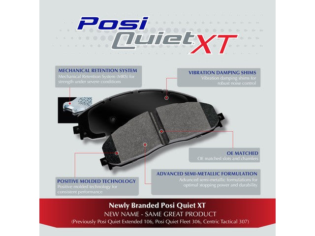 Centric Parts Disc Brake Pad Set P/N:106.08690 Fits: Chrysler Cirrus 10-01, Chrysler Sebring 06-01, Dodge Stratus 06-01 - Image 4