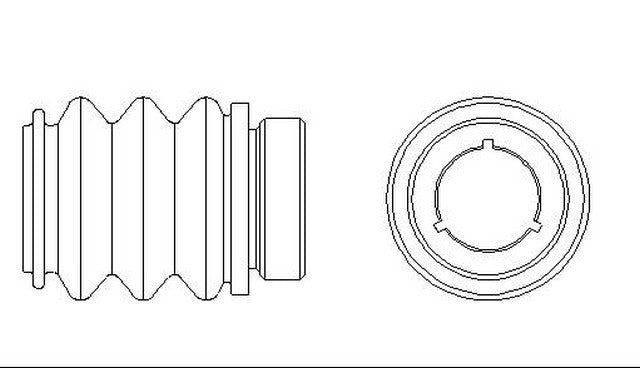 Better Brake Parts Disc Brake Caliper Bushing P/N:10774 Fits: Acura Cl, Acura Integra, Acura Legend, Acura Nsx, Acura Rdx, Acura Rl, Acura Rsx, Acura Tl, Acura Tsx, Acura Vigor - Image 1