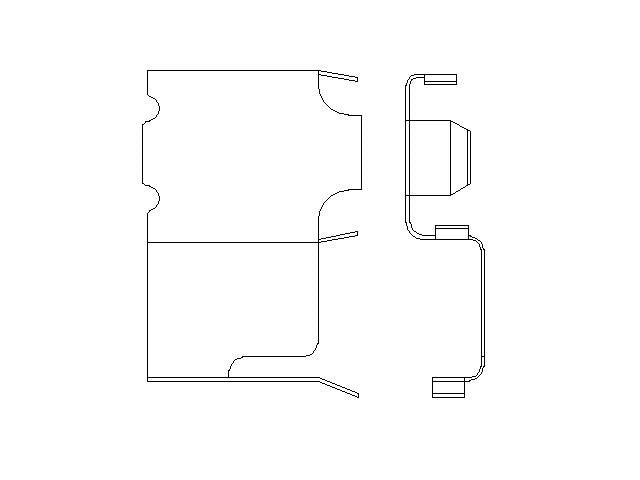 Better Brake Parts Disc Brake Pad Retaining Clip P/N:10842 Fits: Mazda Mpv 91-89, Mitsubishi Fuso Fe 04-95, Mitsubishi Fuso Fe-ca 2001, Mitsubishi Fuso Fe-hd 04-96, Mitsubishi Fuso Fe-sp 04-96 - Image 1