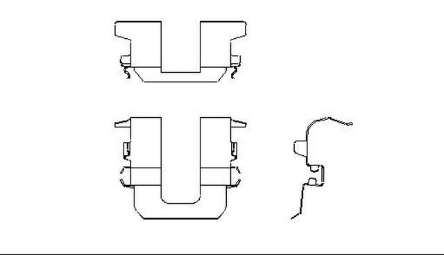 Better Brake Parts Disc Brake Pad Retaining Clip P/N:10899 Fits: Subaru Impreza 1998, Subaru Impreza 96-93, Subaru Legacy 99-90, Subaru Svx 97-92 - Image 1