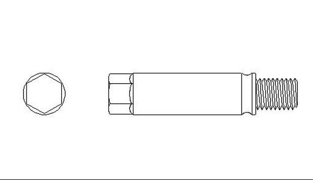 Better Brake Parts Disc Brake Caliper Pin P/N:11041 Fits: Ford Escort 03-91, Ford Probe 97-93, Mazda 626 02-93, Mazda Miata 05-99, Mazda Miata 97-90, Mazda Mx-6 97-93, Mazda Protege 03-01, Mazda Protege 98-90, Mazda Protege5 03-02, Mercury Tracer 99-91 - Image 1