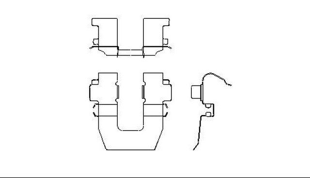 Better Brake Parts Disc Brake Pad Retaining Clip P/N:11073 Fits: Buick Allure, Buick Century, Buick Lacrosse, Buick Lesabre, Buick Park Avenue, Buick Regal, Buick Rendezvous, Buick Riviera, Cadillac Allante - Image 1