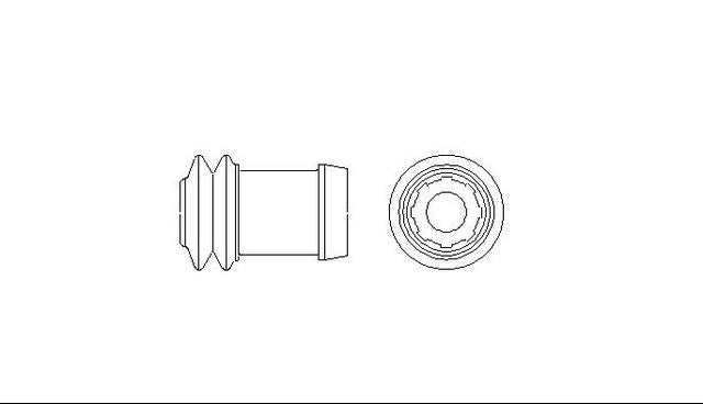 Better Brake Parts Disc Brake Caliper Bushing P/N:11662 Fits: Mazda 6 05-03, Mazda 626 1993, Mazda Mx-6 97-93, Mazda Protege 03-99, Mazda Protege5 03-02 - Image 1