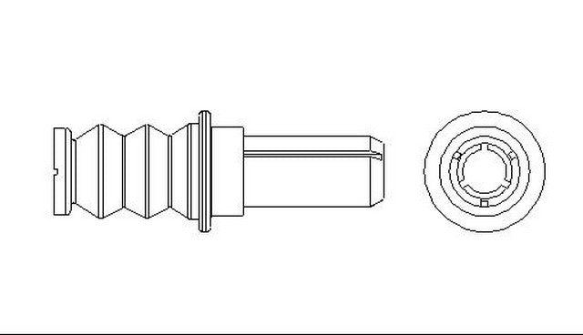Better Brake Parts Disc Brake Caliper Bushing P/N:11693 Fits: Buick Regal, Chevrolet Lumina, Chevrolet Lumina Apv, Chevrolet Monte Carlo, Oldsmobile Alero, Oldsmobile Cutlass Cruiser, Oldsmobile Cutlass Supreme, Pontiac Grand Am, Pontiac Grand Prix - Image 1