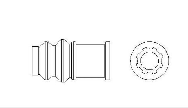 Better Brake Parts Disc Brake Caliper Bushing P/N:11768 Fits: Buick Lesabre, Buick Park Avenue, Buick Regal, Buick Riviera, Cadillac Allante, Cadillac Deville, Cadillac Eldorado, Cadillac Seville, Chevrolet Lumina - Image 1