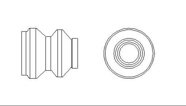 Better Brake Parts Disc Brake Caliper Bushing P/N:11769 Fits: Buick Lesabre, Buick Park Avenue, Buick Regal, Buick Riviera, Cadillac Allante, Cadillac Deville, Cadillac Eldorado, Cadillac Seville, Chevrolet Lumina - Image 1