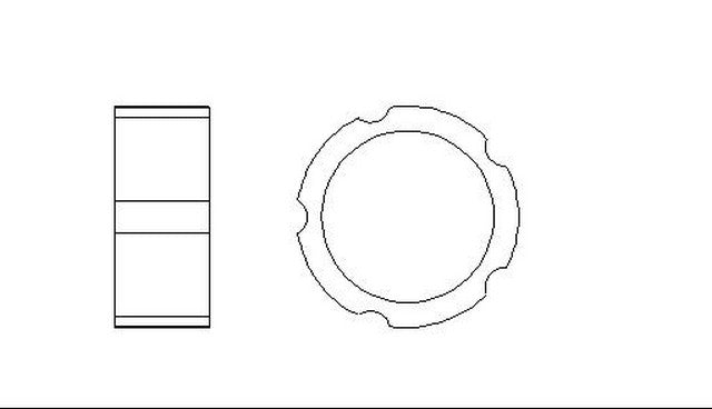 Better Brake Parts Disc Brake Caliper Pin Bushing,Disc Brake Pad Retaining Clip P/N:11936 Fits: Cadillac Cts, Fiat 124 Spider, Geo Prizm, Infiniti Qx60, Jeep Cherokee, Lexus Ct200h, Lexus Es250, Lexus Es300, Lexus Es300h - Image 1