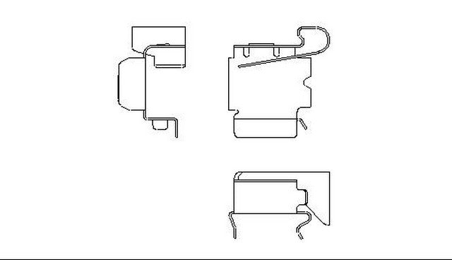 Better Brake Parts Disc Brake Pad Retaining Clip P/N:12025 Fits: Lexus Gs300 05-93, Lexus Gs400 00-98, Lexus Gs430 05-01, Lexus Is300 05-01, Lexus Ls400 94-93, Lexus Sc300 00-99, Lexus Sc400 00-92, Lexus Sc430 10-02, Toyota Supra 98-93 - Image 1