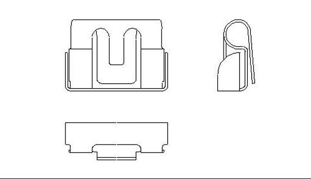 Better Brake Parts Disc Brake Pad Retaining Clip P/N:12067 Fits: Ford Mustang 04-94 - Image 1