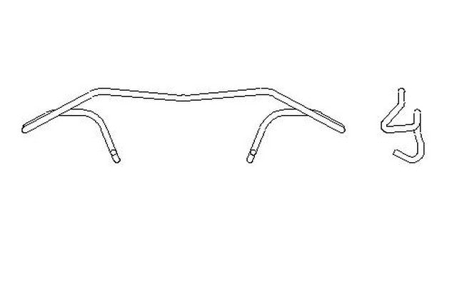 Better Brake Parts Disc Brake Caliper Support Spring P/N:12365 Fits: Audi A4, Audi A4 Quattro, Audi A6, Audi A6 Quattro, Audi A8, Audi A8 Quattro, Audi Tt, Audi Tt Quattro, Saab 9-5, Volkswagen Beetle - Image 1