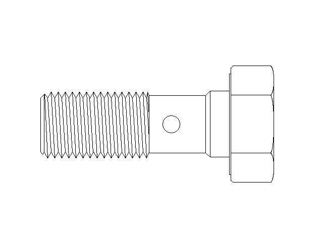 Better Brake Parts Brake Hydraulic Banjo Bolt P/N:12453 Fits: Ford E-150, Ford E-150 Club Wagon, Ford E-150 Econoline, Ford E-150 Econoline Club Wagon, Ford E-250, Ford E-350 Club Wagon, Ford E-350 Econoline, Ford E-350 Econoline Club Wagon - Image 1