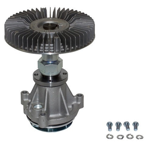GMB Engine Water Pump with Fan Clutch P/N:125-0026 Fits: Ford E-350 Club Wagon, Ford E-350 Econoline, Ford E-350 Econoline Club Wagon, Ford E-350 Super Duty, Ford E-450 Econoline Super Duty, Ford E-450 Super Duty, Ford E-550 Econoline Super Duty - Image 1