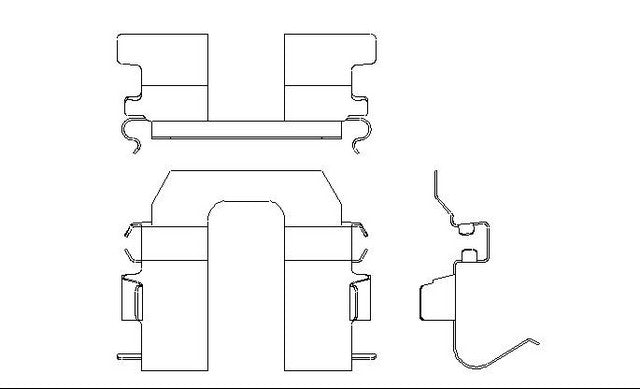Better Brake Parts Disc Brake Pad Retaining Clip P/N:12518 Fits: Mazda Millenia 02-95 - Image 1
