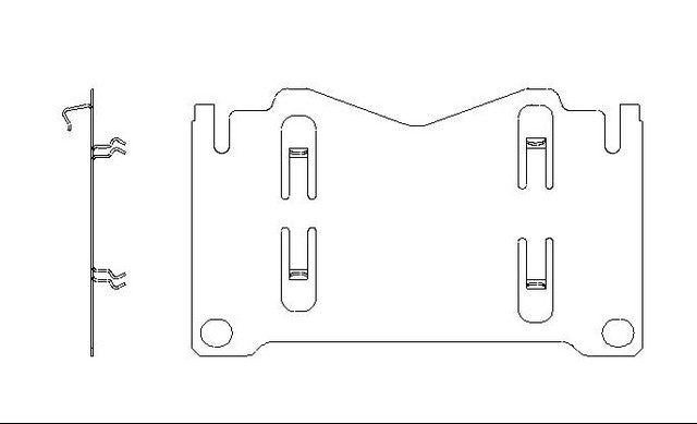 Better Brake Parts Disc Brake Pad Retaining Clip P/N:12729 Fits: Lexus Lx470 07-98, Toyota Land Cruiser 07-98 - Image 1