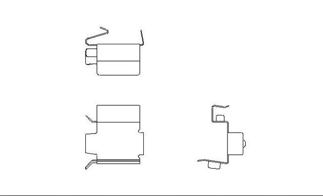 Better Brake Parts Disc Brake Pad Retaining Clip P/N:12889 Fits: Kia Sportage 02-98 - Image 1