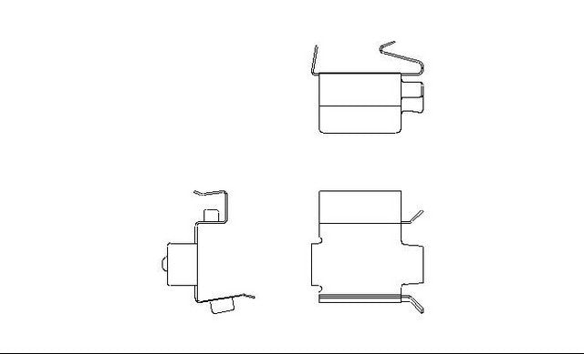Better Brake Parts Disc Brake Pad Retaining Clip P/N:12890 Fits: Kia Sportage 02-98 - Image 1