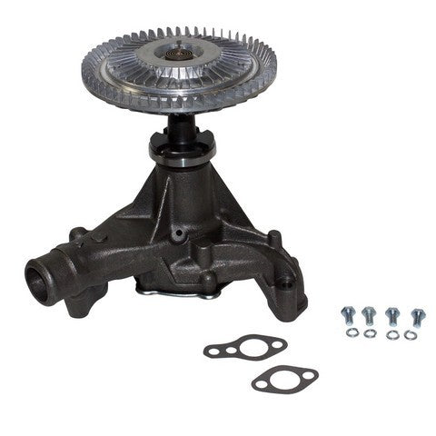 GMB Engine Water Pump with Fan Clutch P/N:130-0010 Fits: Chevrolet S10 93-88, Chevrolet S10 Blazer 93-88, GMC Jimmy 93-92, GMC S15 90-88, GMC S15 Jimmy 91-88, GMC Sonoma 93-91, GMC Syclone 1991, GMC Typhoon 93-92, Oldsmobile Bravada 93-91 - Image 1