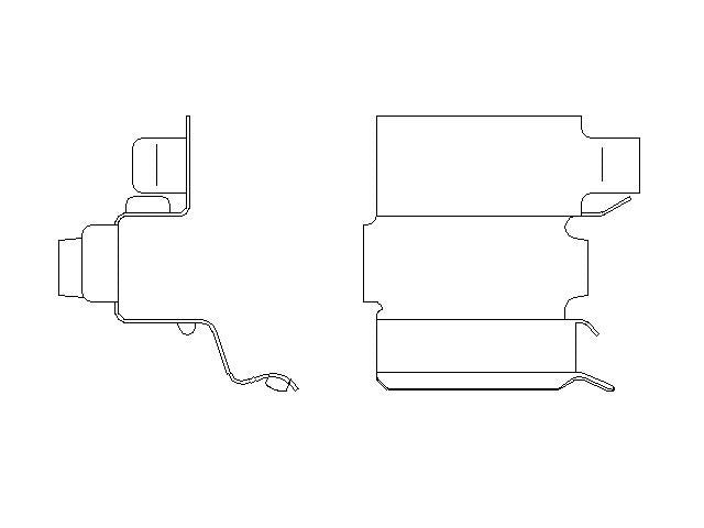 Better Brake Parts Disc Brake Pad Retaining Clip P/N:13004 Fits: Lexus Lx470 07-98, Toyota Land Cruiser 07-00 - Image 1