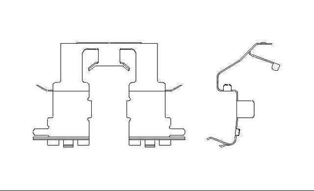 Better Brake Parts Disc Brake Pad Retaining Clip P/N:13018 Fits: Lexus Es300 03-02, Lexus Es330 06-04, Toyota Camry 06-02 - Image 1