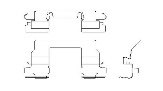 Better Brake Parts Disc Brake Pad Retaining Clip P/N:13204 Fits: Chevrolet Cobalt 10-05, Pontiac G5 10-07, Saturn Ion 07-03 - Image 1