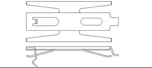 Better Brake Parts Disc Brake Pad Retaining Clip P/N:13262 Fits: Hyundai Elantra 05-02 - Image 1