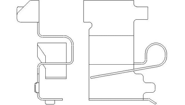 Better Brake Parts Disc Brake Pad Retaining Clip P/N:13274 Fits: Lexus Rx300 03-02 - Image 1