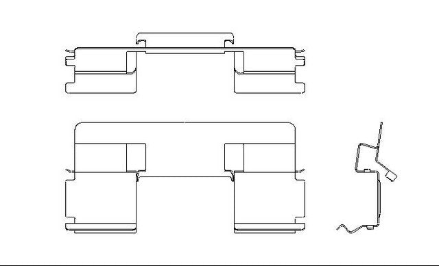 Better Brake Parts Disc Brake Pad Retaining Clip P/N:13310 Fits: Infiniti Qx56 05-04, Nissan Armada 06-05, Nissan Pathfinder Armada 2004, Nissan Titan 07-04 - Image 1