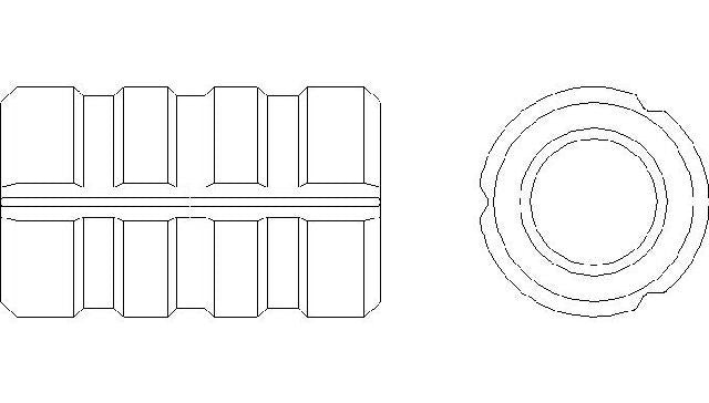 Better Brake Parts Disc Brake Caliper Bushing P/N:13313 Fits: Kia Rio 05-03, Kia Rondo 12-07, Kia Spectra 04-01 - Image 1
