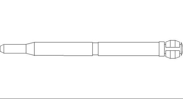 Better Brake Parts Disc Brake Caliper Pin P/N:13348 Fits: Chrysler Crossfire, Mercedes-benz C230, Mercedes-benz C240, Mercedes-benz C280, Mercedes-benz C32 Amg, Mercedes-benz C320, Mercedes-benz C350, Mercedes-benz Clk320, Mercedes-benz Clk350 - Image 1