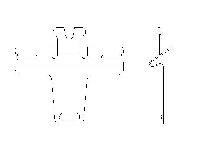 Better Brake Parts Disc Brake Pad Retaining Clip P/N:13415 Fits: Suzuki Verona 06-04 - Image 1