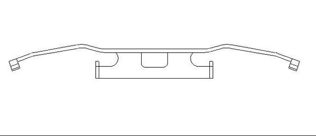 Better Brake Parts Disc Brake Caliper Support Spring P/N:13448 Fits: Dodge Sprinter 2500 06-03, Dodge Sprinter 3500 06-03, Freightliner Sprinter 2500 06-02, Freightliner Sprinter 3500 06-02 - Image 1