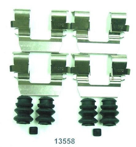 Better Brake Parts Disc Brake Hardware Kit P/N:13558K Fits: Dodge Stealth 96-91, Mitsubishi 3000gt 93-91, Mitsubishi Diamante 95-93, Mitsubishi Eclipse 12-06, Mitsubishi Galant 09-07 - Image 1
