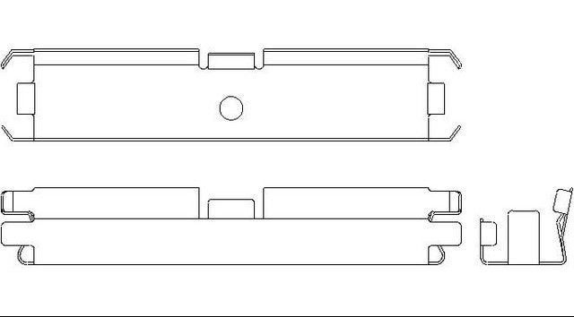 Better Brake Parts Disc Brake Pad Retaining Clip P/N:13643 Fits: Hummer H3 10-06, Hummer H3t 10-09 - Image 1