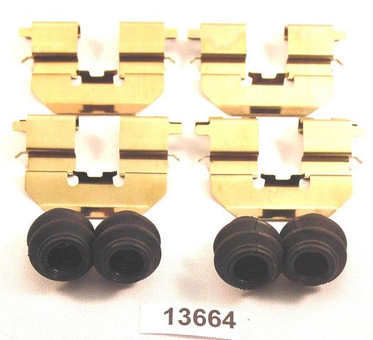 Better Brake Parts Disc Brake Hardware Kit P/N:13664K Fits: Hyundai Accent 17-12, Hyundai Azera 17-12, Hyundai Elantra 16-11, Hyundai Elantra Coupe 14-13, Hyundai Sonata 15-11, Kia Optima 16-11, Kia Rio 17-12, Kia Soul 13-10, Mini Cooper 24-14 - Image 1