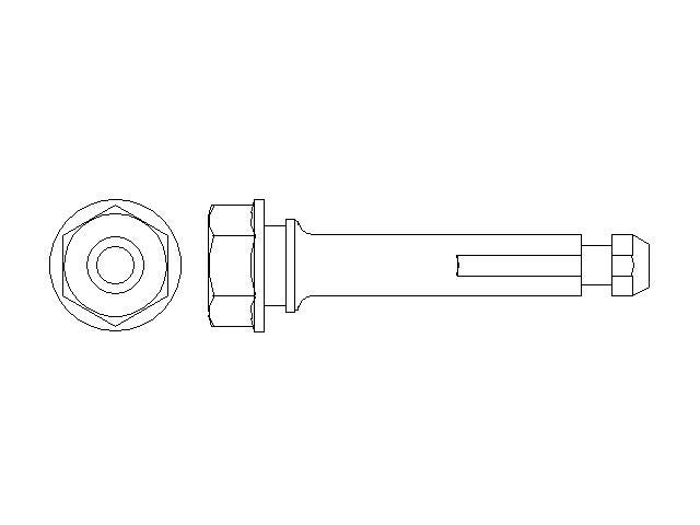 Better Brake Parts Disc Brake Caliper Bolt P/N:13744 Fits: Hummer H3 10-06, Hummer H3t 10-09 - Image 1