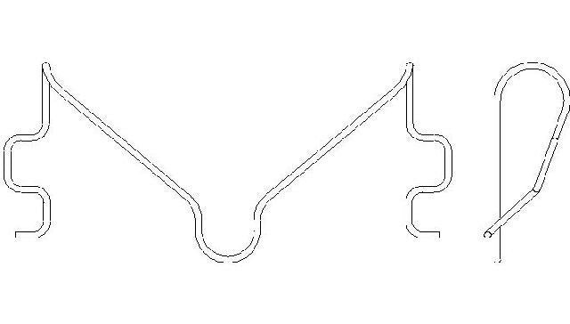 Better Brake Parts Disc Brake Pad Spring P/N:13941 Fits: Lexus Ls460 17-07, Lexus Ls600h 16-08 - Image 1