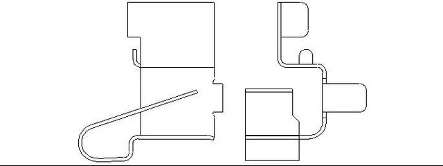 Better Brake Parts Disc Brake Pad Retaining Clip P/N:14188 Fits: Nissan Sentra 94-91, Suzuki Esteem 02-95, Suzuki Samurai 95-94 - Image 1
