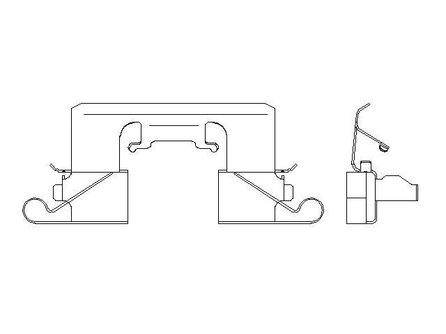 Better Brake Parts Disc Brake Pad Retaining Clip P/N:14566 Fits: Infiniti Qx56 13-11, Infiniti Qx80 24-14, Nissan Armada 24-17 - Image 1