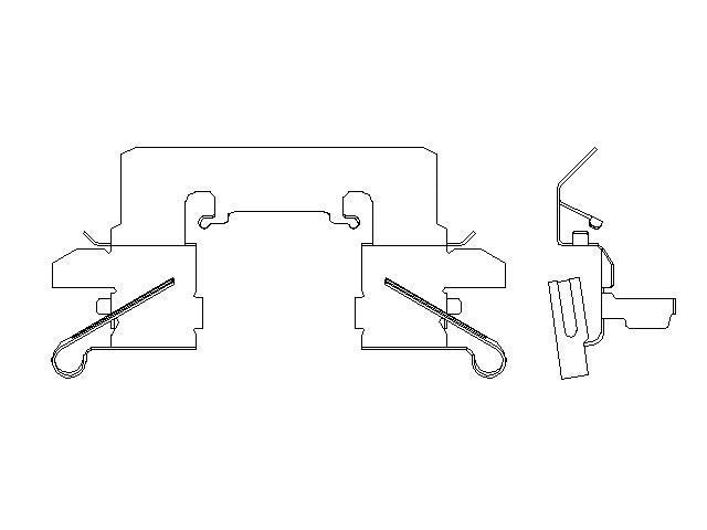 Better Brake Parts Disc Brake Pad Retaining Clip P/N:14865 Fits: Nissan Altima 24-13, Nissan Leaf 17-13 - Image 1