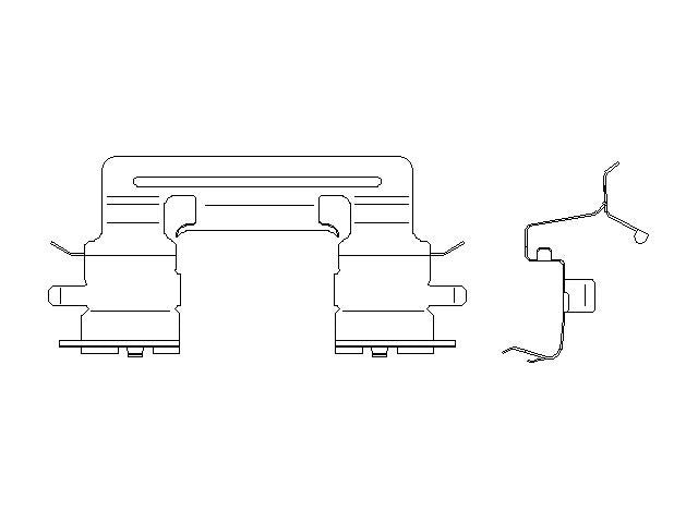 Better Brake Parts Disc Brake Pad Retaining Clip P/N:15007 Fits: Lexus Is250 15-14 - Image 1