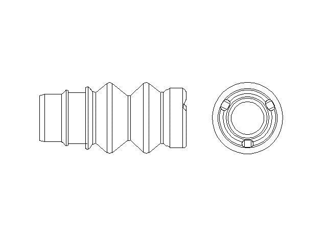 Better Brake Parts Disc Brake Caliper Bushing P/N:15456 Fits: Ford Bronco, Ford E-transit, Ford Ranger, Ford Transit-150, Ford Transit-250, Ford Transit-350, Ford Transit-350 Hd, Mercedes-benz A220, Mercedes-benz Cla250, Mercedes-benz Gla250 - Image 1