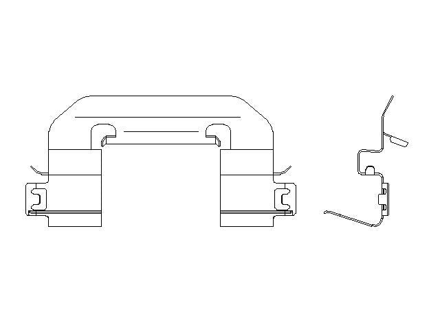 Better Brake Parts Disc Brake Pad Retaining Clip P/N:15511 Fits: Honda Odyssey 25-18 - Image 1