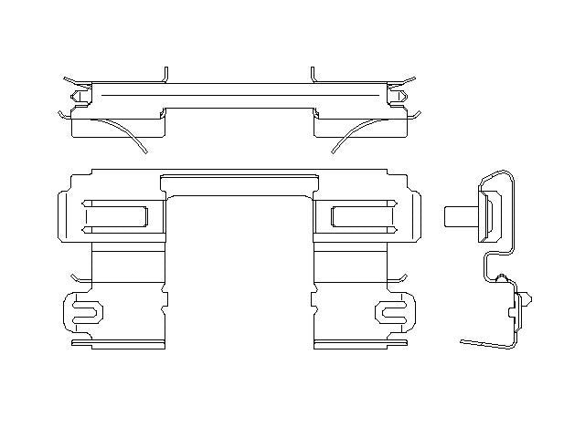 Better Brake Parts Disc Brake Pad Retaining Clip P/N:15730 Fits: Hyundai Santa Fe 20-19 - Image 1