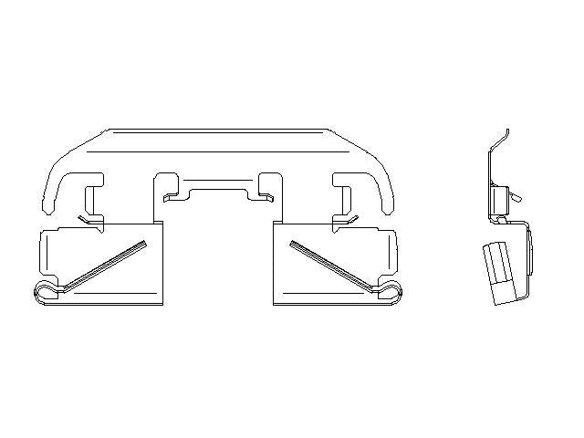 Better Brake Parts Disc Brake Pad Retaining Clip P/N:15767 Fits: Nissan Kicks 24-17, Nissan Versa 24-20 - Image 1